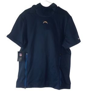 NFL on the field Los Angeles Chargers pullover Short Sleeve  Large
